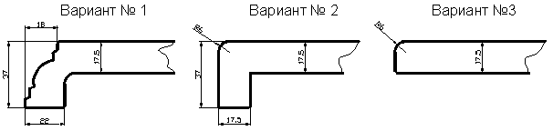 Варианты передней кромки для подоконника из искусственного камня